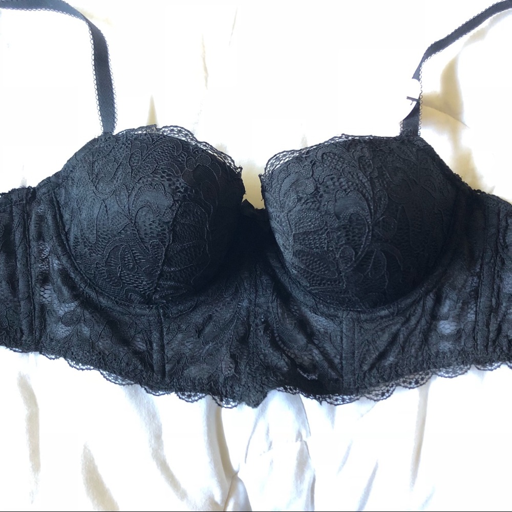 Forever 21 black lace bra bustier